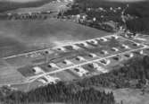 Flygfoto över Egna hem, Garphyttan, bostadshus.
Bilden tagen för vykort.