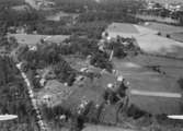 Flygfoto över Estabo, Åsbro.Bilden tagen för vykort.