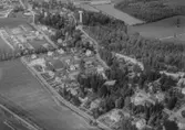 Flygfoto över Pålsboda.Bilden tagen för vykort.