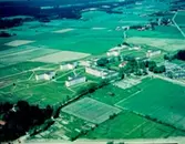 Flygfoto över Mellringe sjukhus, Örebro.