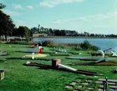 Vy över Hammar, golfbanan.