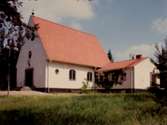 Pålsboda kyrka, exteriör.
Bilden tagen för vykort.
(Pålsboda kiosk)