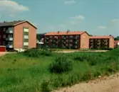 Pålsboda, bostadshus.Bilden tagen för vykort.(Pålsboda kiosk)