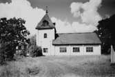 Olshammars kyrka, exteriör.
Bilden tagen för vykort.
Förlag: Aspa Konsumtionsför.