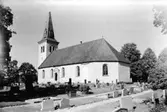 Askers kyrka, exteriör.
Bilden tagen för vykort.
