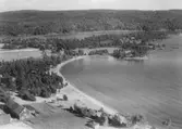 Flygfoto över Hargebaden, Hammar.
Bilden tagen för vykort.