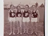 Friidrott, ÖSK:s stafettlag 400 m.
 Fr.v. Lars Berglund, Stig Håkansson, Lennart Johansson och Lars-Erik Wolfbrandt.