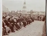 Örebroutställningen, Idrottshuset 1947. Publiken väntar på prins Bertil.