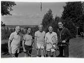 Tennisspelare Mobacken, Eklund, Hedenborg, Gunnarsson, Klingberg.
Lejonbacken, Nora 1950.