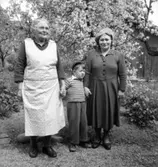 Två kvinnor och en pojke.
Orvar Larsson