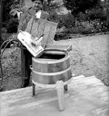 Pump för tvättmaskin, en man.
Topp Industri