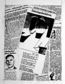 Tidningsartikel från Dagens Nyheter, fredagen den 22 januari 1943, 