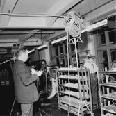 Oscarias nya affär, affärsinteriör, TV-inspelning.