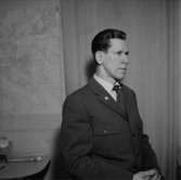 En man, bröstbild.LindmanBilden tagen för pass.