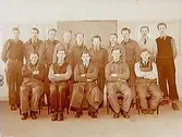 Yrkesskola, svetsare 1, gruppbild.