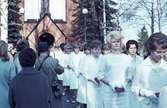 Längbro kyrka, Susanna (Sussi) Borgs konfirmation 4 maj 1963.