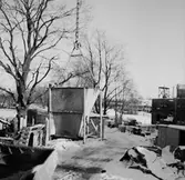 Byggnadsarbete, lyftkran.
Örebro söder.