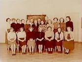 Konsums skobiträden, 21 personer, gruppbild.