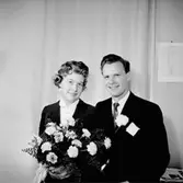 Bröllop, brudpar.
Glasmästare Iwar Eriksson