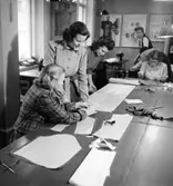 Yrkesskolan, interiör, sömnad.