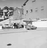 Bensinstation och byggnader.
Görtz-Motor AB.