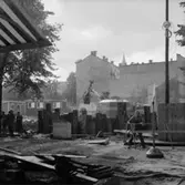 Konsum Domus, under byggnadsarbetet.