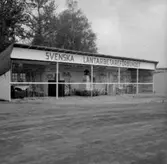 Svenska Lantarbetareförbundets monter på Lantbruksutställningen i Örebro den 19 juni 1953.