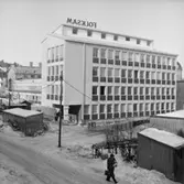 Folksam bolaget, exteriör.
Gardefeldt Knektbacken
. Bilden tagen från Karolinska läroverket.
Fredsgatan 23.
