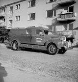 Brandbil från Vintrosa Brandkår. Bostadshus.
Gustafsson & Gortz.