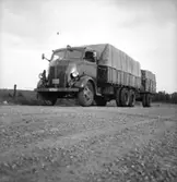 En lastbil.
Bilden tagen för Svea-annons.