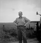 En man.
Bilden tagen för Svea-annons.