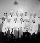 Hushållsskolan, interiör, grupp 12 personer. Specerikurs.