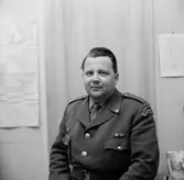 En man i uniform, bröstbild.
Skanz, Räddningskåren.