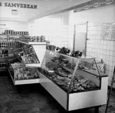 Konsum, affärsinteriör, kyldisk.