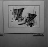 Teckning.
Konstnär: Otto Rydelius.
Motiv: Modell-båten.
Wallins Konsthall.