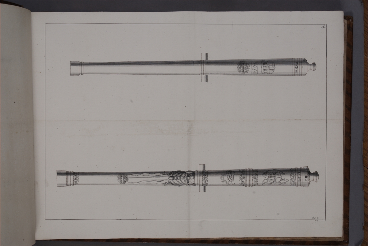 Kjell Hedberg, Imaging depicting fire pipes taken as trophies by the Swedish army with the Torn fortress on 4 October 1703. Included in volume with depicted canon trophies taken in the years 1703-1706.