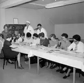 Konsums studiecirkel, interiör, grupp.