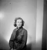 En kvinna i uniform.
Britta Pettersson, Örebro Scoutkår.