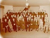 Interiör, gruppbild.
Fabrikör Anderssons 60 årsdag.