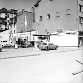 Bensinstation och byggnader.
Görtz-Motor AB.