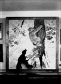 Målning. Motiv: Lodjur.
Konstnär: Bruno Liljefors, 1929.
Jakt- och Naturvårdsutställningen.