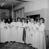 Rumsinteriör, Luciafirande.
Örebro Kexfabrik.