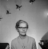 En kvinna, bröstbild.Fam. Sörling