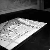 Byggnadsmodell för bensinstation.
Stadsplanekontoret.