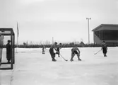 Bandymatch, landskampen Sverige-Norge på Eyravallen.
