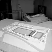 Modell för bandy- och ishockeyplan.
Stadsarkitektkontoret.