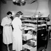 Lasarettet, interiör, kaffevagn, kaffeförsäljning.