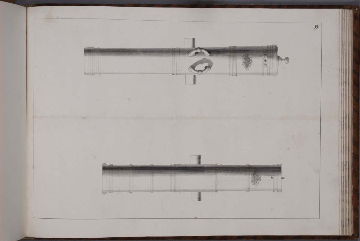 Kjell Hedberg, Avbildning föreställande eldrör tagna som troféer av den svenska armén med fästningen Bertzen den 15 september 1704. Ingår i volym med avbildade kanontroféer tagna åren 1703-1706.
