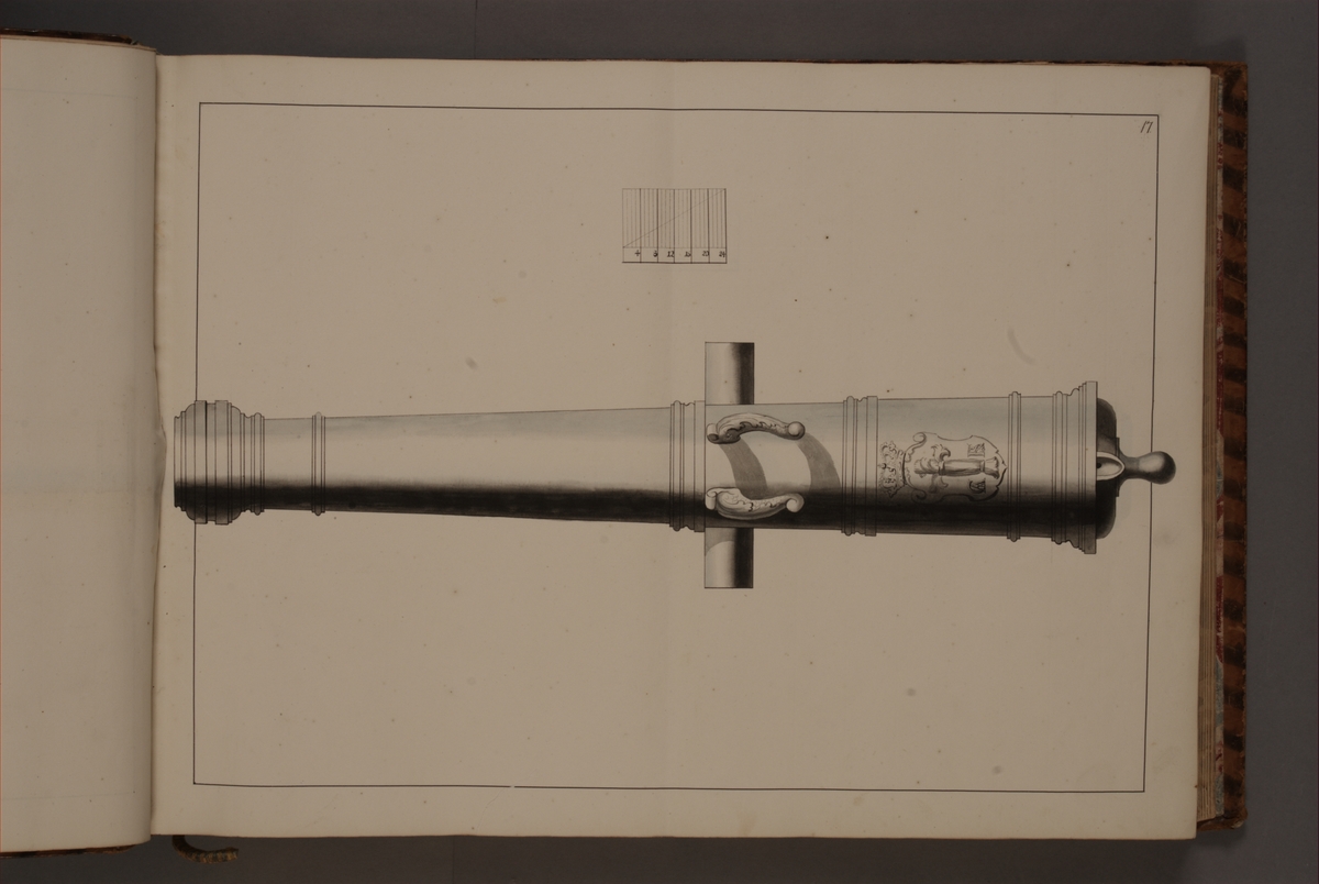 Kjell Hedberg, Imaging depicting old Swedish piece of metal lying on the fortresses of the kingdom, with the coat of arms of Vasaättens and the letters GARS. Included in volume with depicted older Swedish fire pipes kept on fortresses and fire pipes conquered in the years 1598-1679.