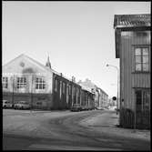 Vänersborg, Östergatan. Läroverkets gymnastiksal.